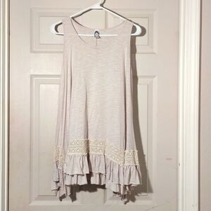 Honeyme Small tunic top cream / beige